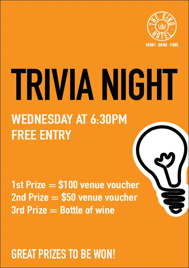 trivia night poster